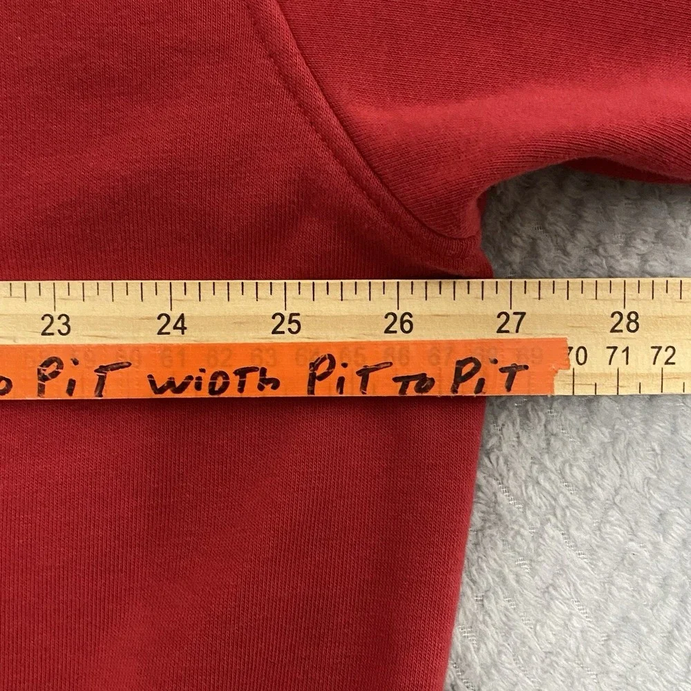 Levi's Sweatshirt Hoodie Mens Sz XL Red Long Sleeve Big Logo